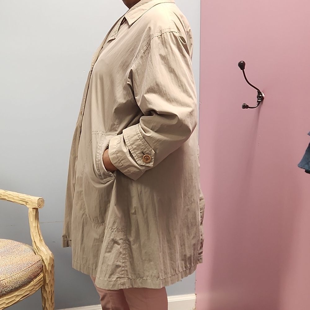 Vintage London Fog Taupe 3/4 Lined Trench Coat - Picture 12 of 12